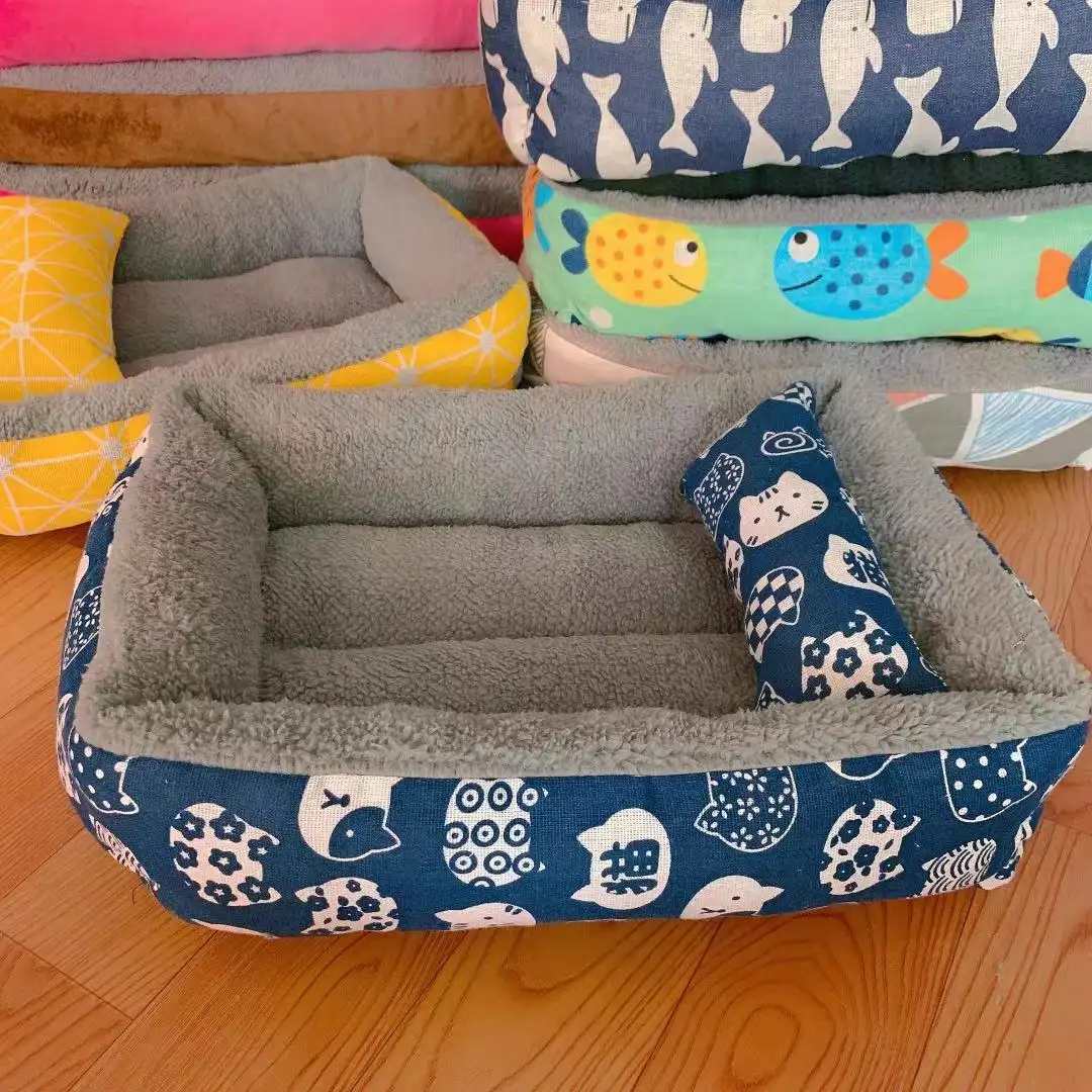 Pet Supplies Linen Pet Bed Moisture-proof