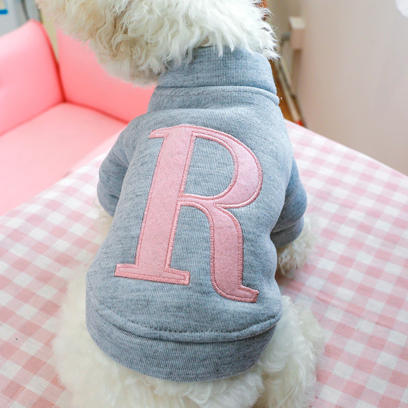 Letter R Sweater Gray