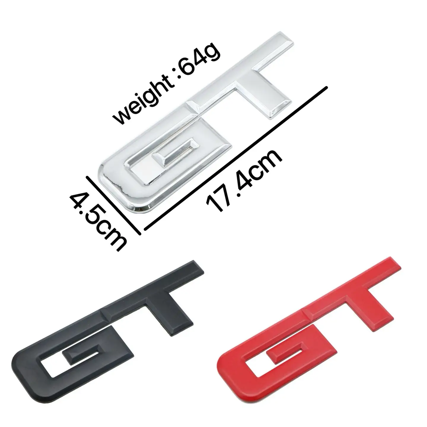 Suitable For Car Badge Modification Metal Bumper Stickers