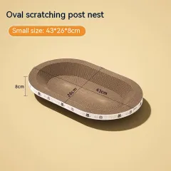 Cat Scratch Board And Cat Nest Integrated, Wear-resistant And Non Falling Debris - Cat Scratch Board - View 1