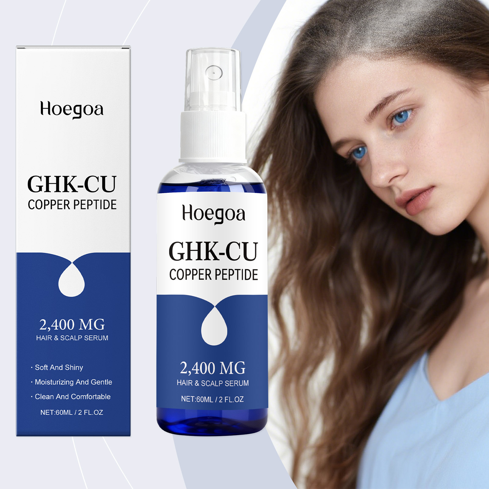 Copper Peptide Hair And Scalp Serum With A Lightweight Soothing Texture — foto 2