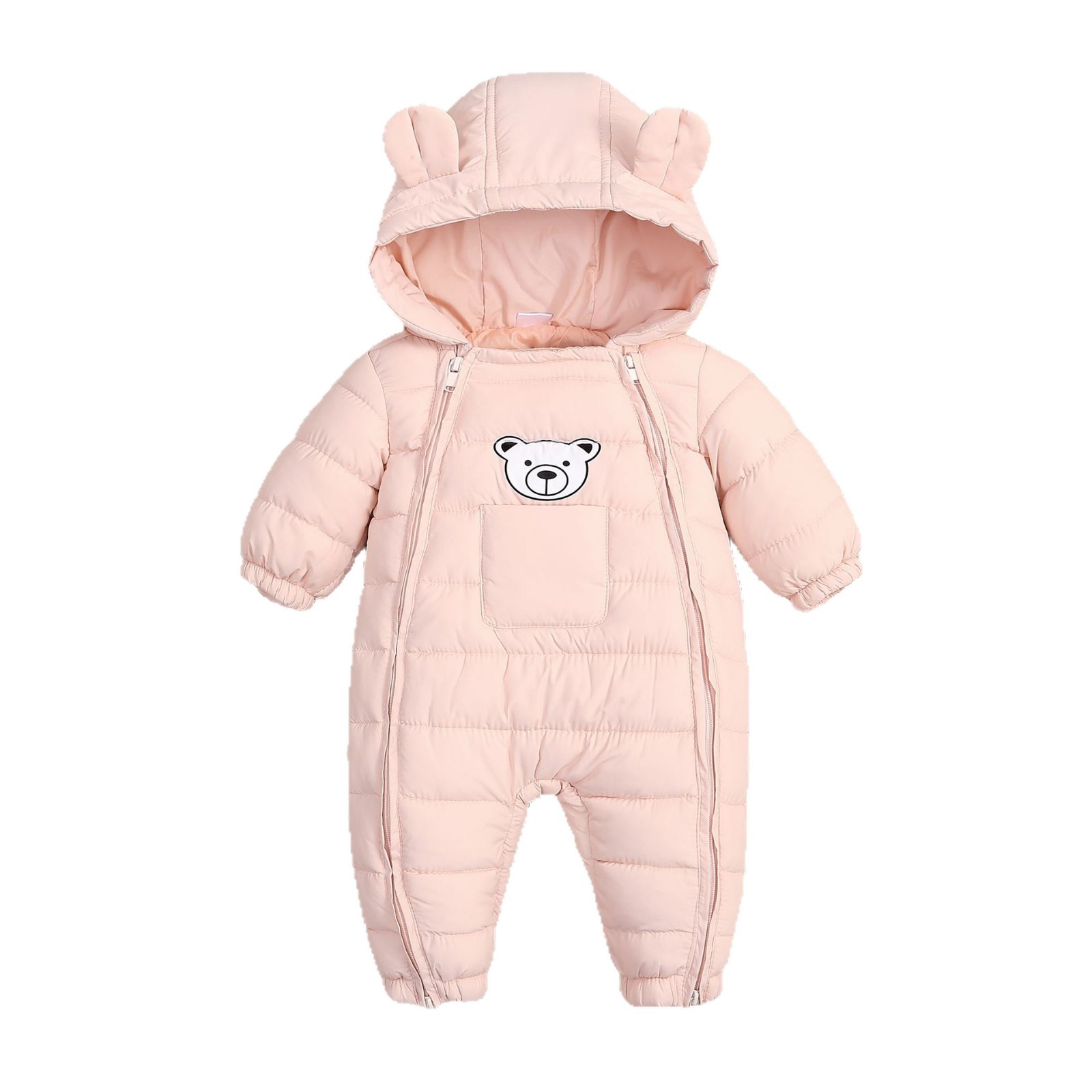 Outdoor One-piece Jumpsuit Set Cotton-padded Jacket 4
