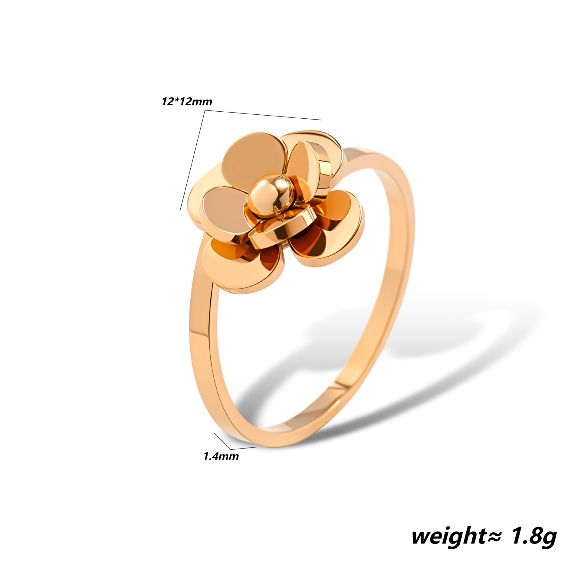 Stylish And Unique 3D Rose Camellia Ring