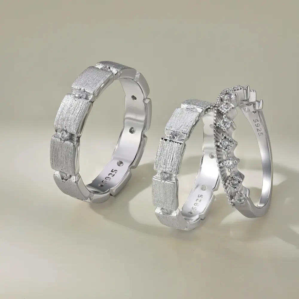 S925 Sterling Silver Men And Women Couple