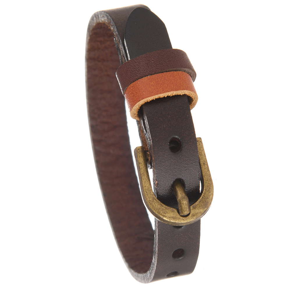 Leather Geometric Bracelet, picture 2 of 5
