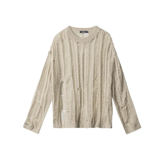 Sweater New Top Outer Wear Street Khaki - Shop at LoveMi
