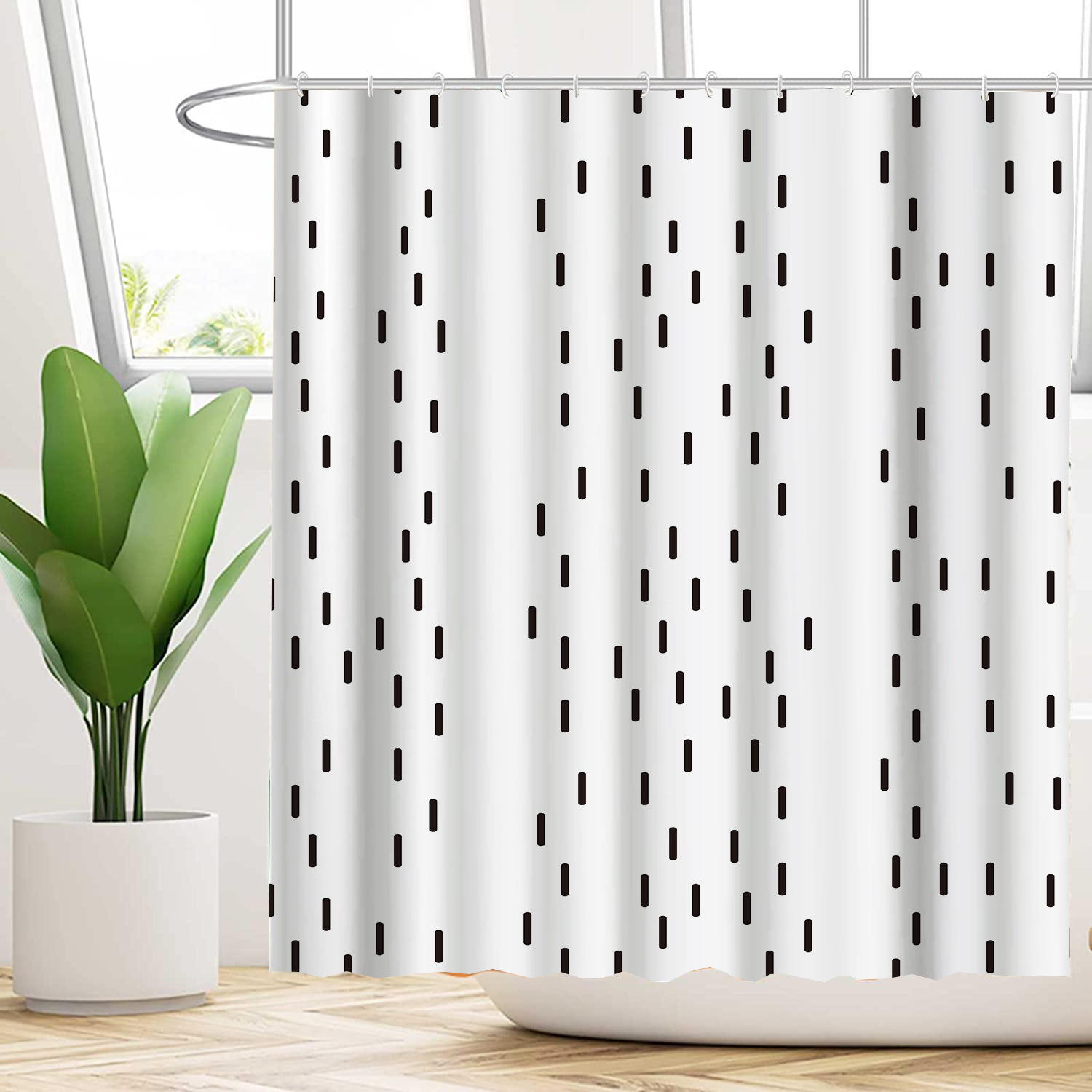 Title 7, Waterproof and Mildew-Proof Shower Curtain with...