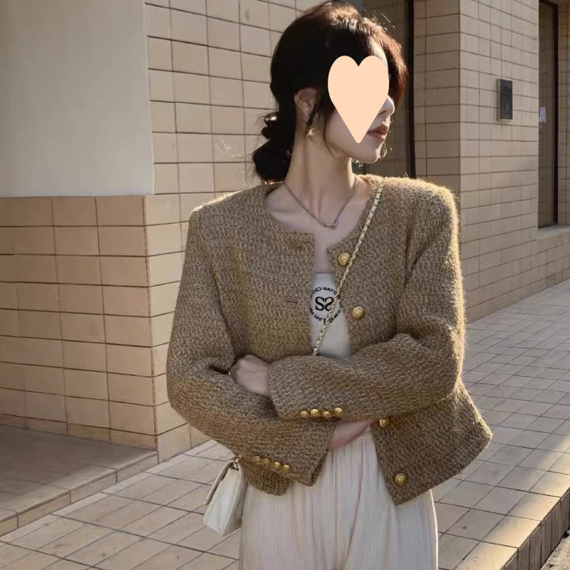 Women's Fashionable All-Match Wool Short Coat