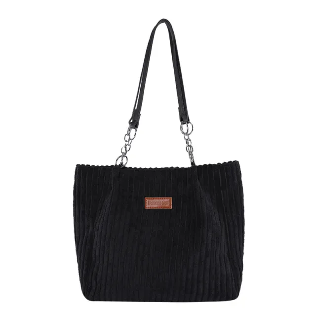 Autumn And Winter Large Capacity Tote Bags For Women Black - Shop at LoveMi