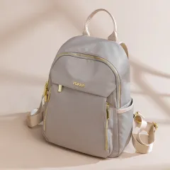 Large Capacity High-grade Lightweight Oxford Cloth Backpack - Almond Colour - View 1