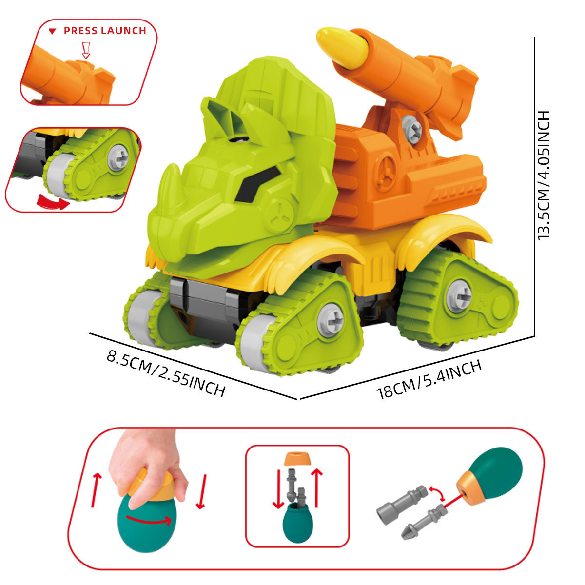 Educational Assembly And Launch Interactive Dinosaur Toy For Children