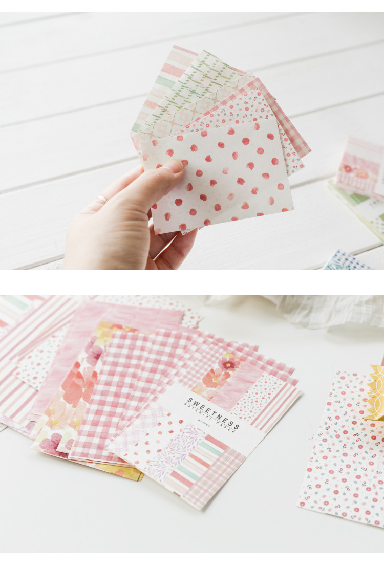 Retro Collage Material Paper Sweet Light Note Paper - Image 12