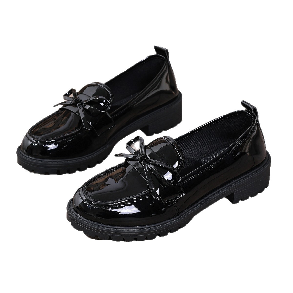 Bow Low-Heel Loafers