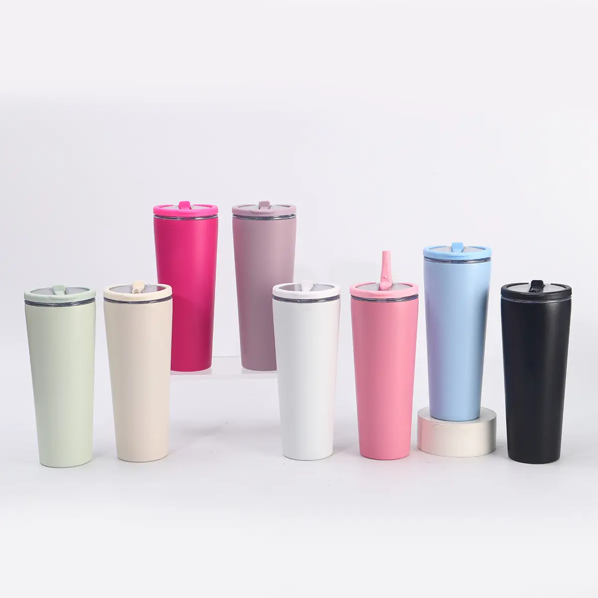 Large-Capacity Straight Straw Outdoor Portable Stainless Steel