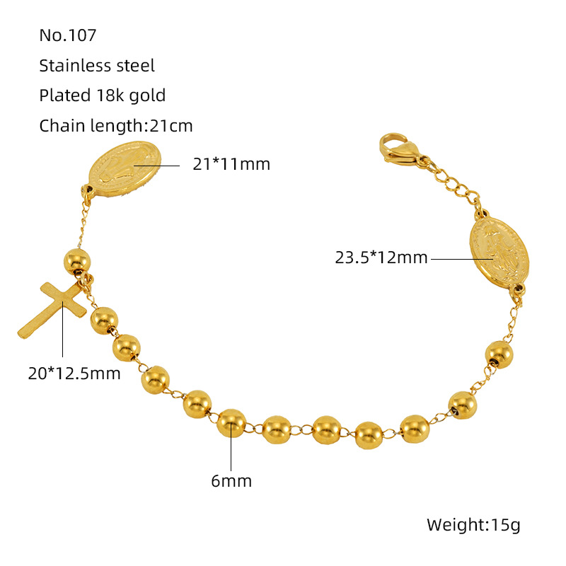 Women's Stainless Steel Geometric Bracelet Style107 - Shop at LoveMi