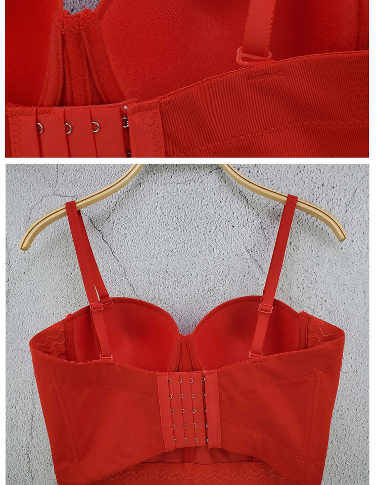 Title 10, Back Tube Top Solid Color Bra Small Sling Detac...