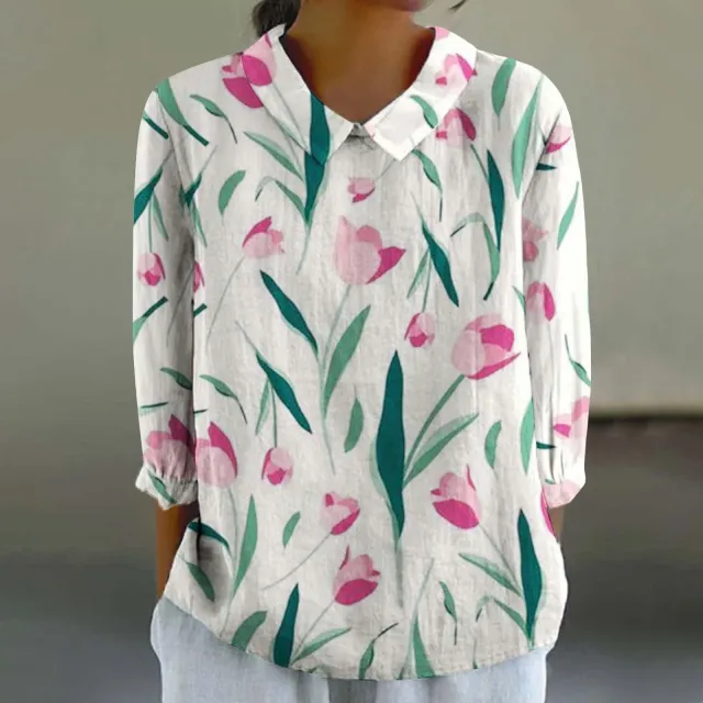 Creative Retro Floral Print Shirt Xl2462Hyh11 - Shop at LoveMi