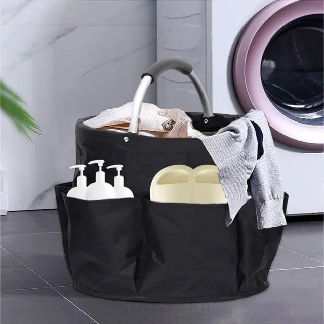 Hand Holding Foldable Storage Bathroom Wash Bag Black - Shop at LoveMi