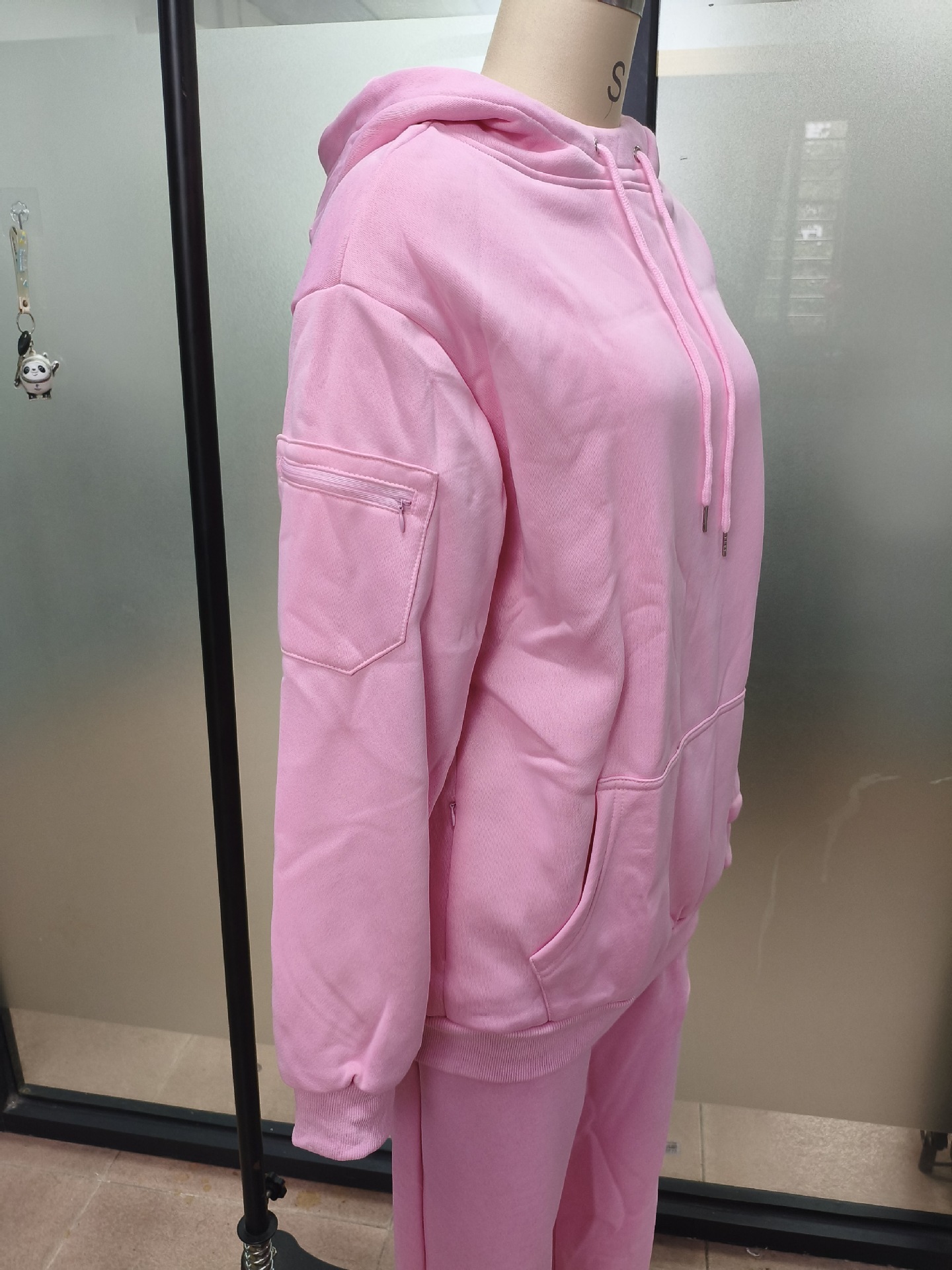Women's fleece pullover sweatshirt additional view