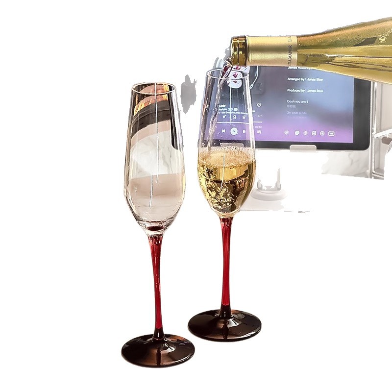 Champagne Crystal Glass Set Gift Box