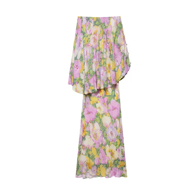 Women's Ethnic Flower Print Tube Top Dress - Shop at LoveMi