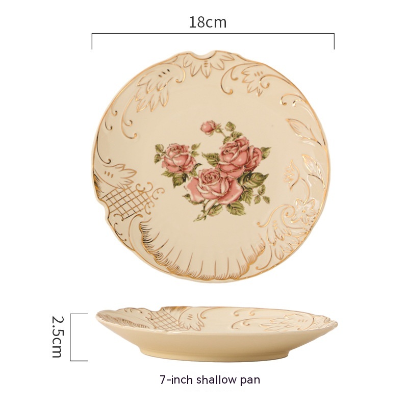 Rose Beige Plate Dish