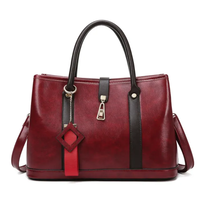 Vintage Crossbody Women's Bag Large Capacity Soft Leather Shoulder Red - Shop at LoveMi