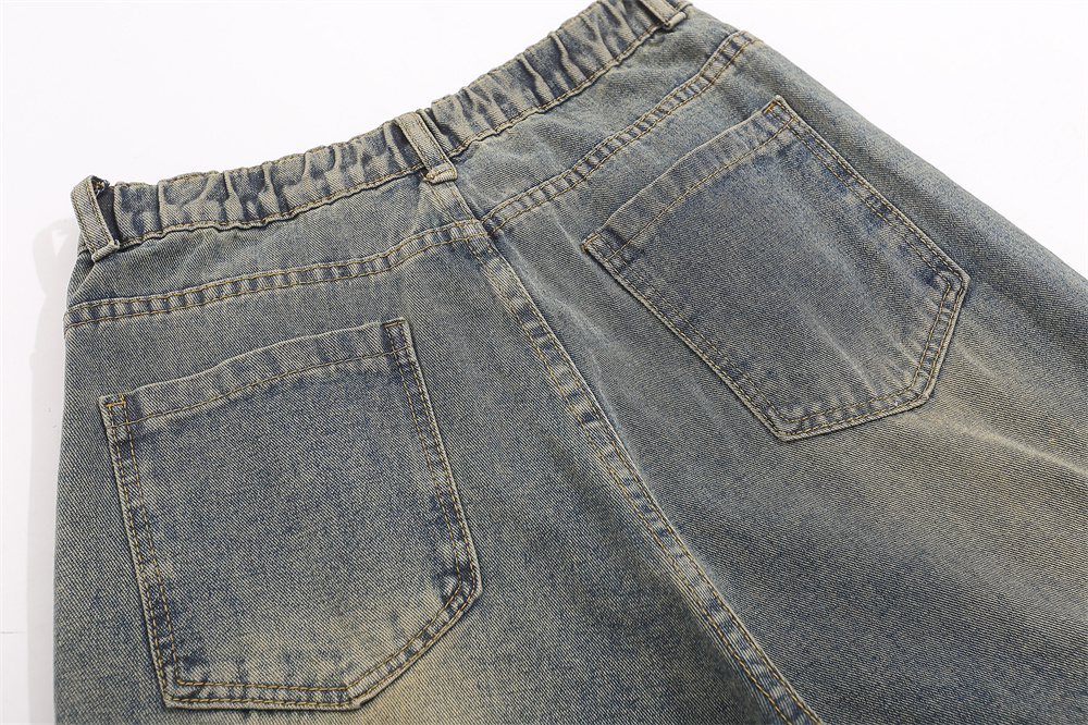 Multi-Pocket Workwear Jeans For Men