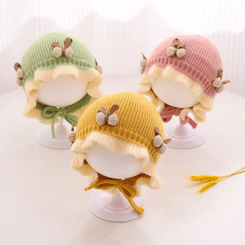 Autumn And Winter Knitted Hat Cute Princess