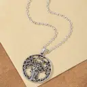 Retro Natural Goddess Tree Of Life Pendant Necklace view 2