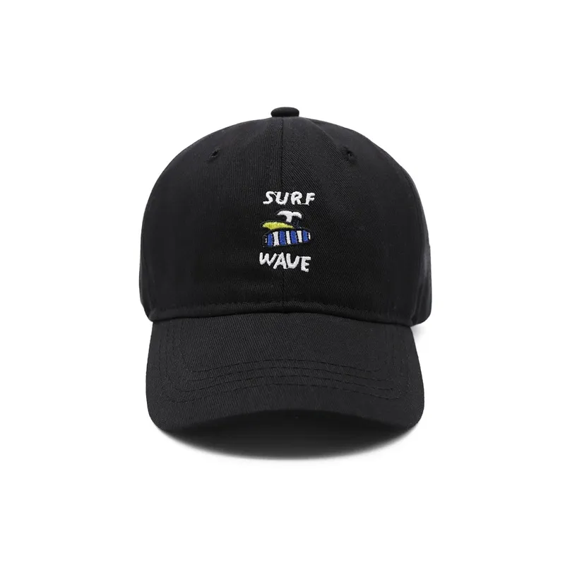 Peaked Cap Children's Simplicity Letter Baseball Cap - Black