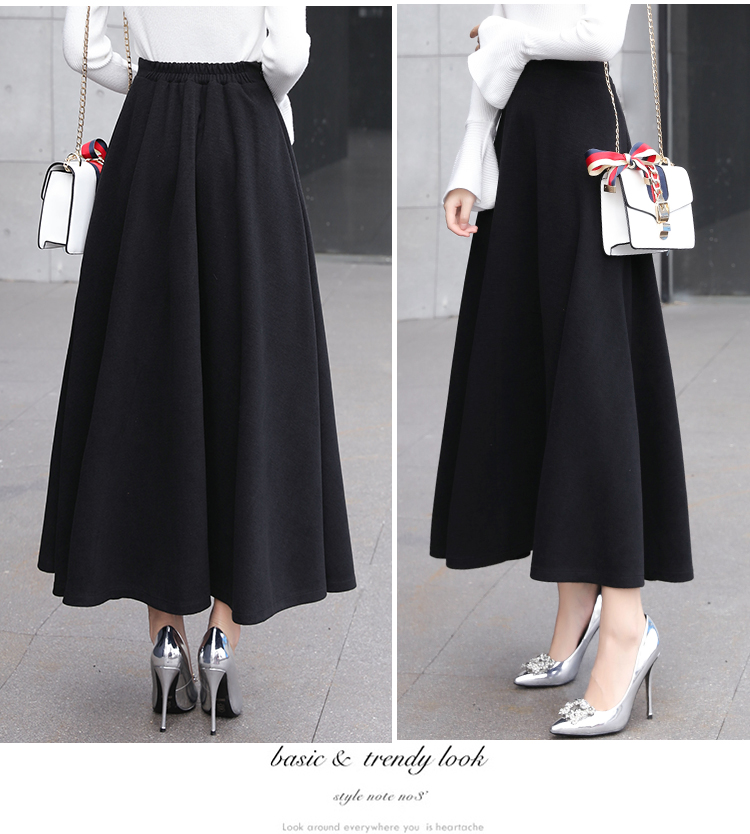 Title 23, Thick woolen skirt for women. Provides warmth a...