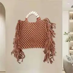 Women's Fashion Casual Weaving Crossbody Bag - Brown - View 1