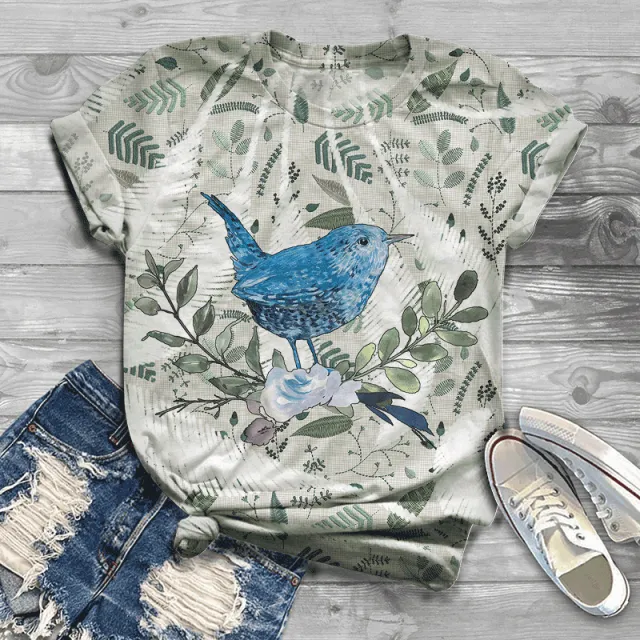 3D Digital Printing Loose Sports And Leisure Short Sleeve T shirt 11027Bits05Mk - Shop at LoveMi