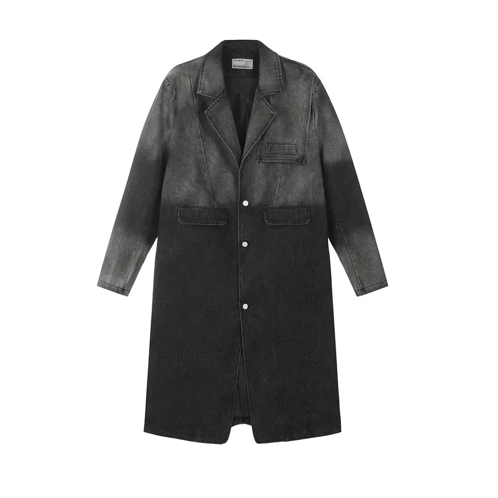 Inkjet Gradient Denim Coat Fashion Brand Men's