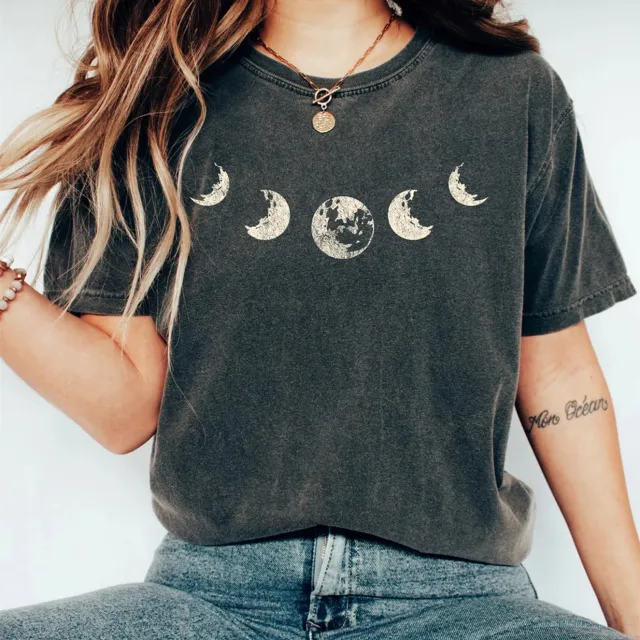 Women's Moon Digital Printed Casual Short sleeved T shirt Ndx202311245 - Shop at LoveMi