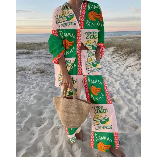 Loose Slimming Mid length Long Sleeve Lapel Shirt Outfit Emerald Green - Shop at LoveMi