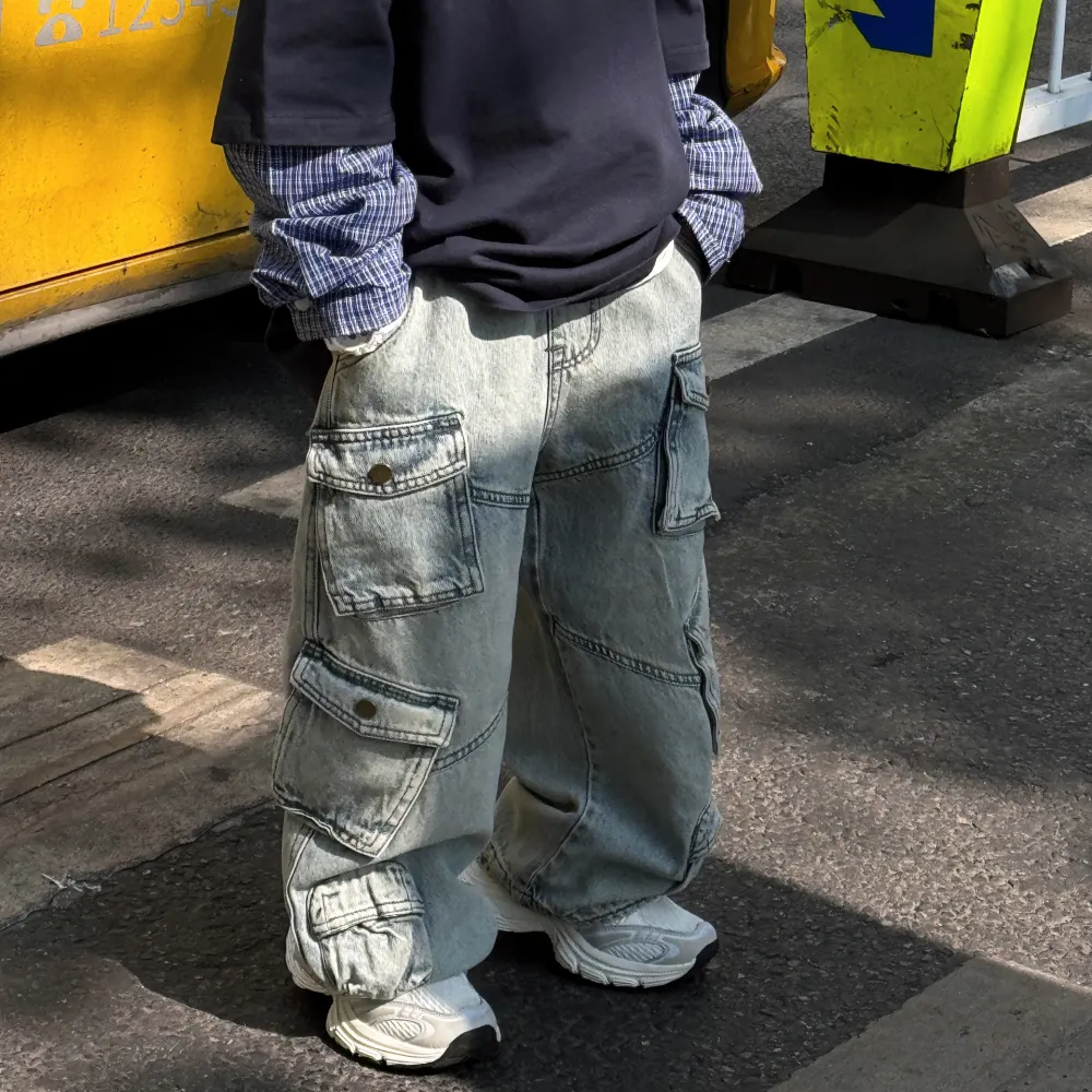 Spring New All-matching Work Clothes Children's Trousers