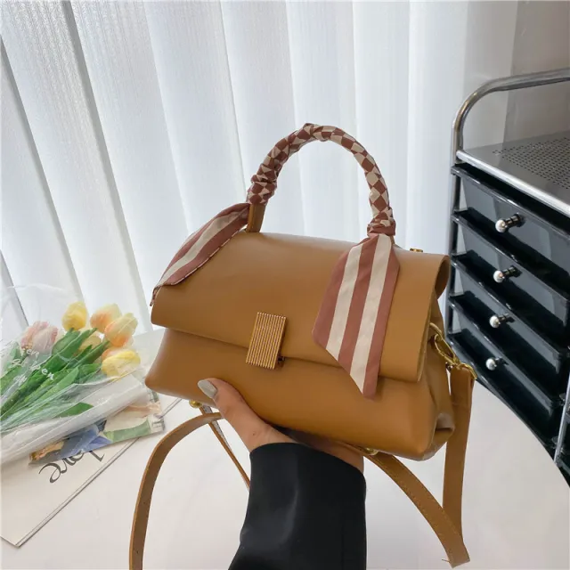 Simple Elegant Commuter Shoulder Handbag Brown - Shop at LoveMi