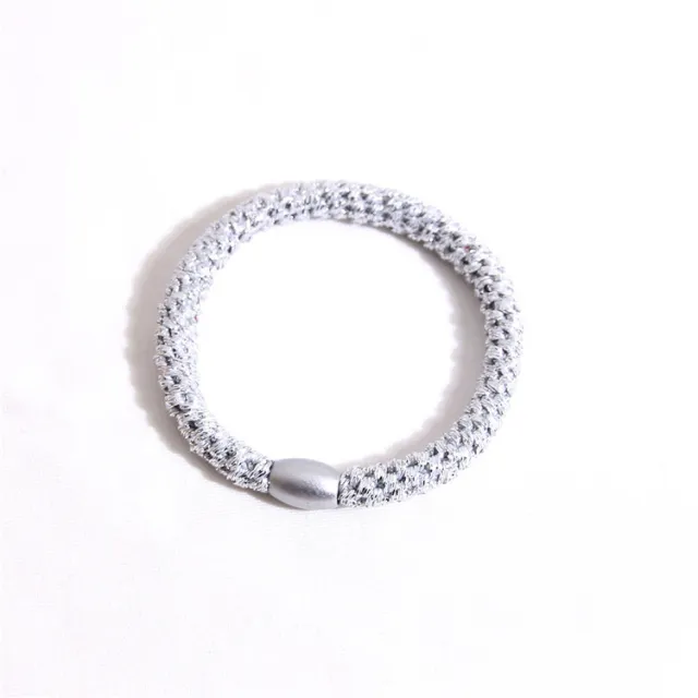 Accessories Thick Leather Cover Durable Base Rubber Hair Rope Headdress White - Shop at LoveMi