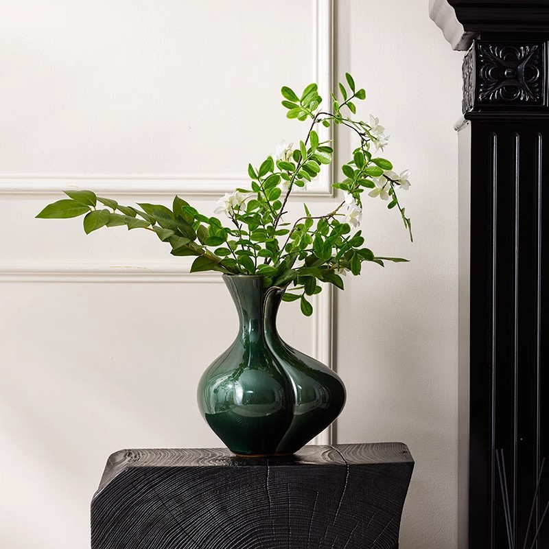 Green Song-style Aesthetic Soft Furnishings Vase Decorations