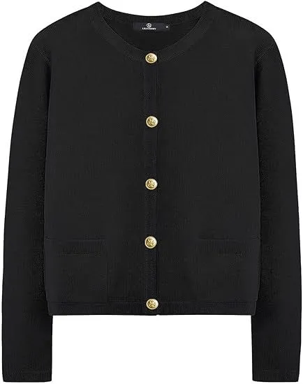 Women's Fashion Personalized Striped Knitted Jacket Black - Shop at LoveMi