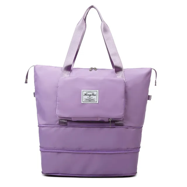 Foldable Storage Large Capacity Travel Bag Purple - Shop at LoveMi