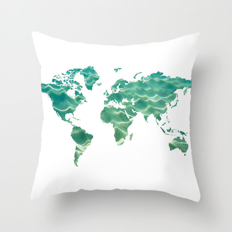 Retro Mediterranean Ocean Digital Print Pillowcase 4