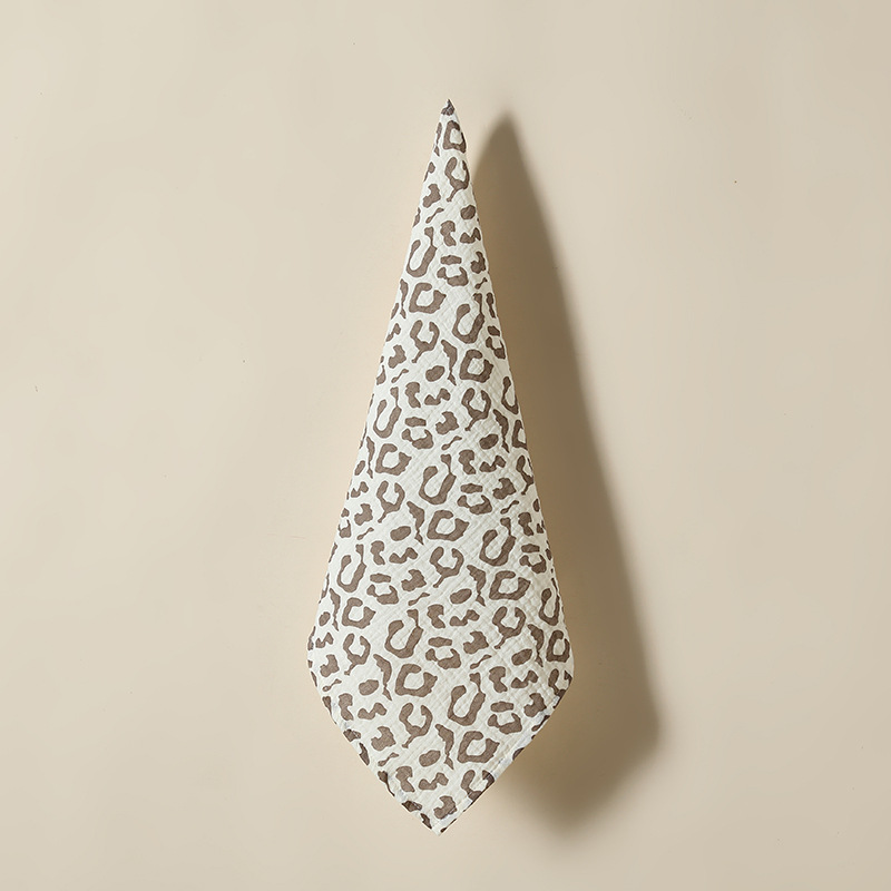 Leopard Print Square Scarf