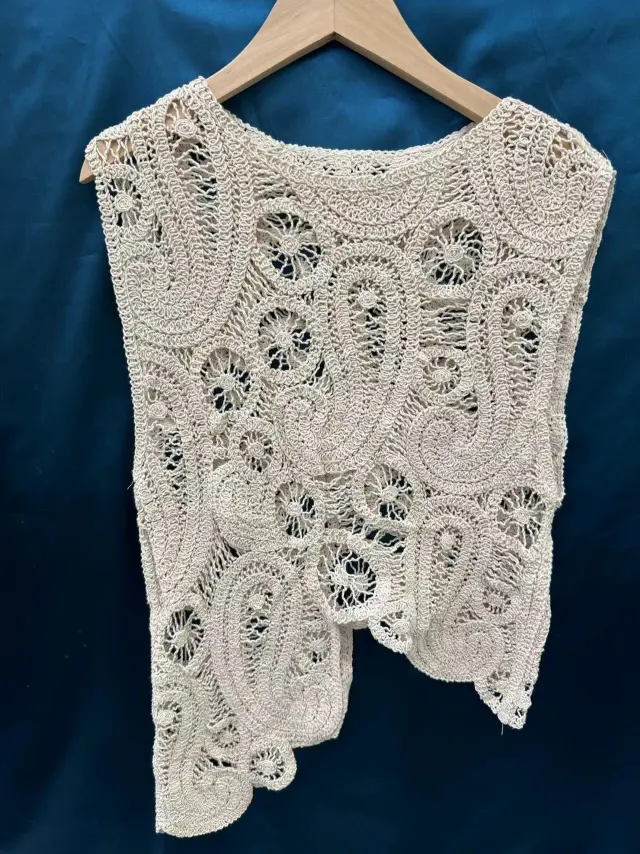 Women's Weaving Hollow Vest Top White - Shop at LoveMi