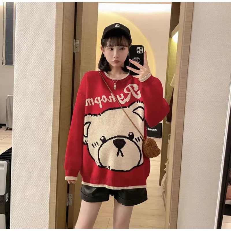 Wind Red Sweater Slim Skirt Two Piece Set Red - Shop at LoveMi