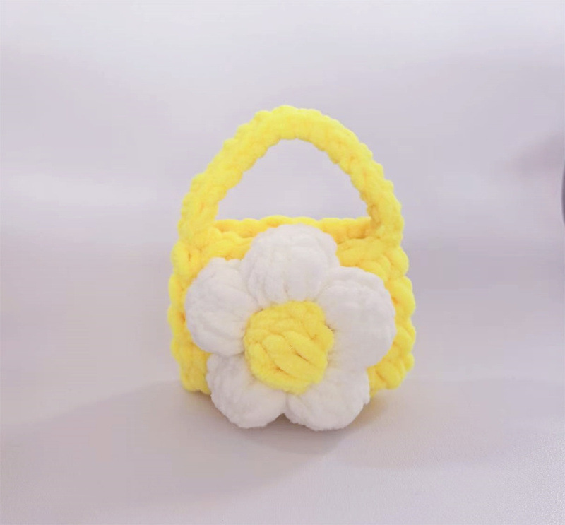 Finished Crocheted Camellia Earphone Case