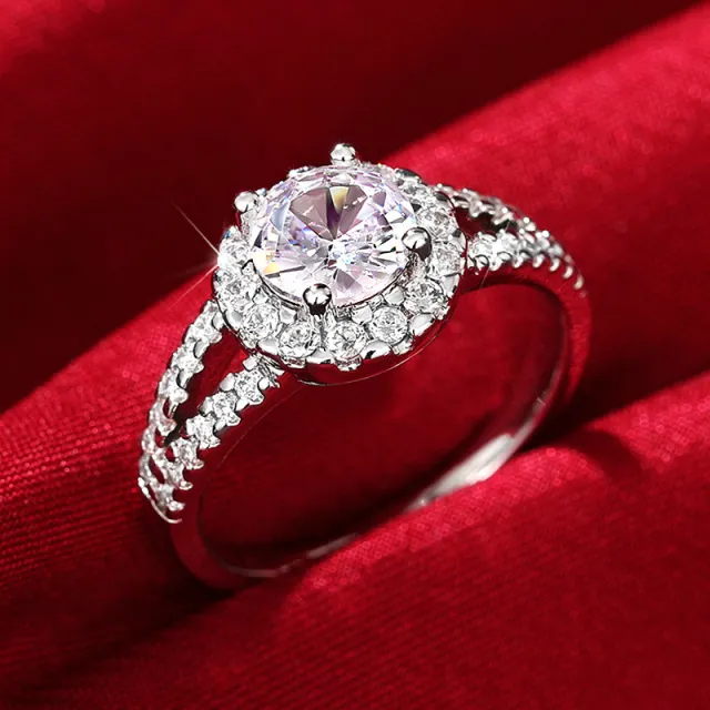 Birthday Anniversary Gift Ring For Girlfriend T0001 White Gold Color - Shop at LoveMi