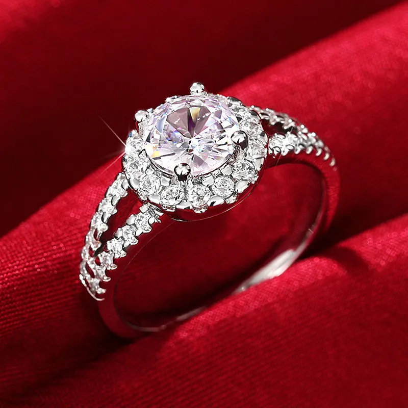 Birthday Anniversary Gift Ring For Girlfriend - T0001 White Gold Color